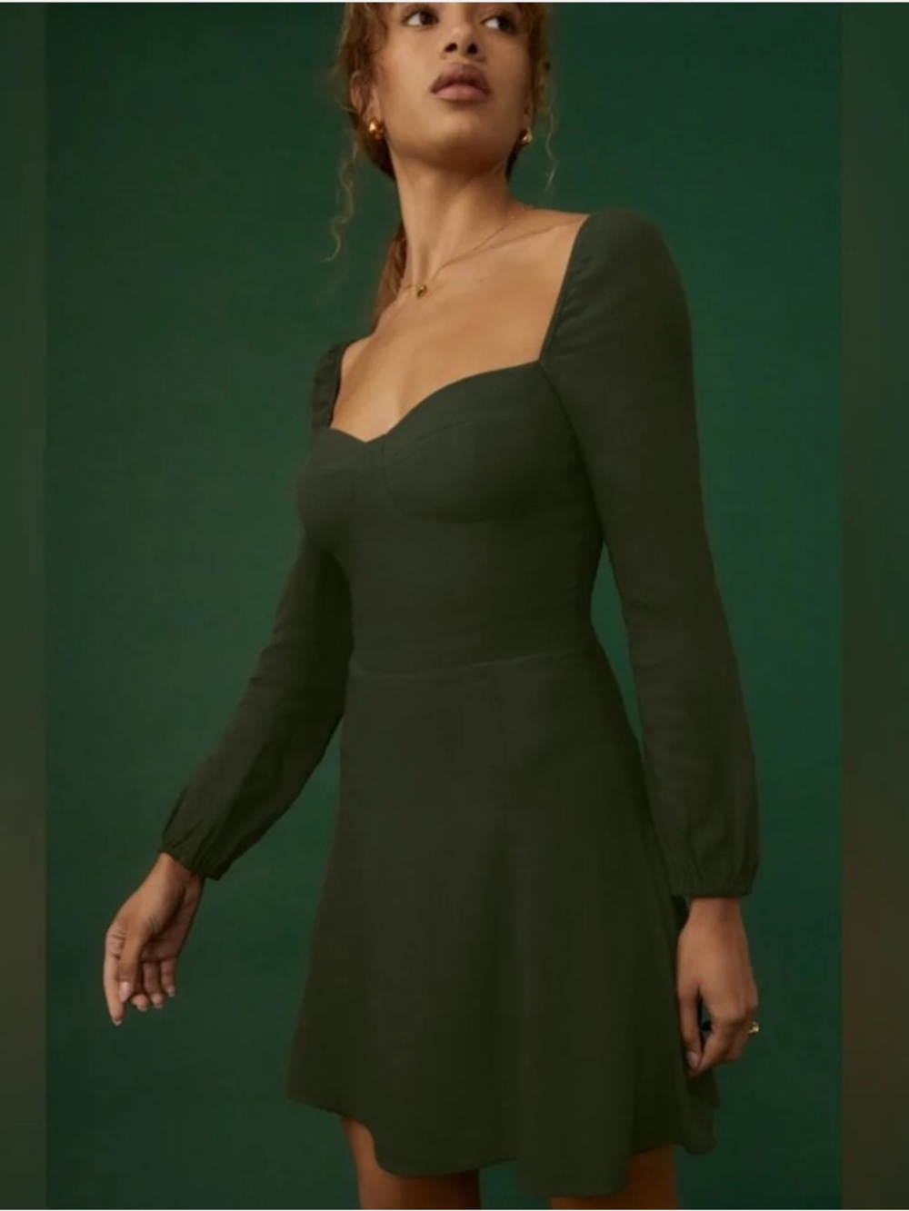 LIKE NEW REFORMATION Mochi Dress, Fern, size 4